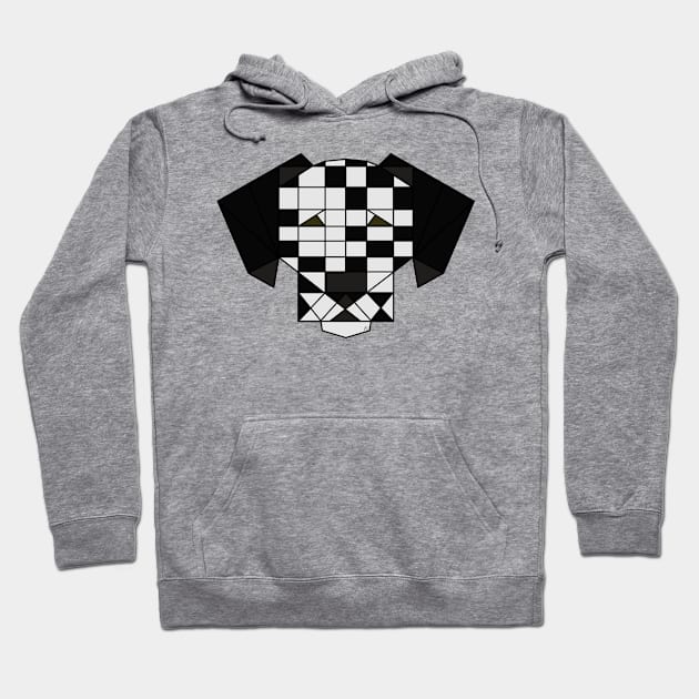 Dalmation - Geometric Abstract Hoodie by fakelarry